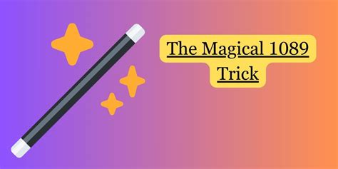1089 number trick|1089 Trick .